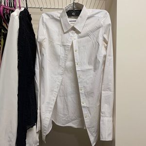 Banana republic white blouse size 0/S